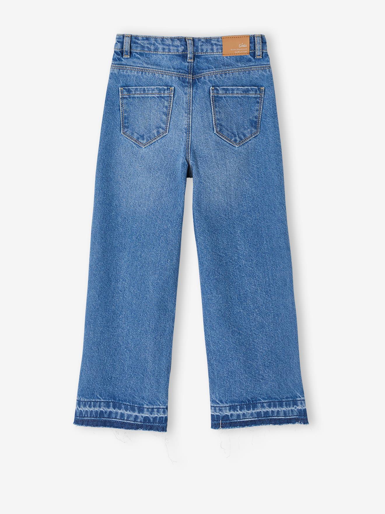 Vertbaudet Mädchen Flare-Jeans - anthrazit