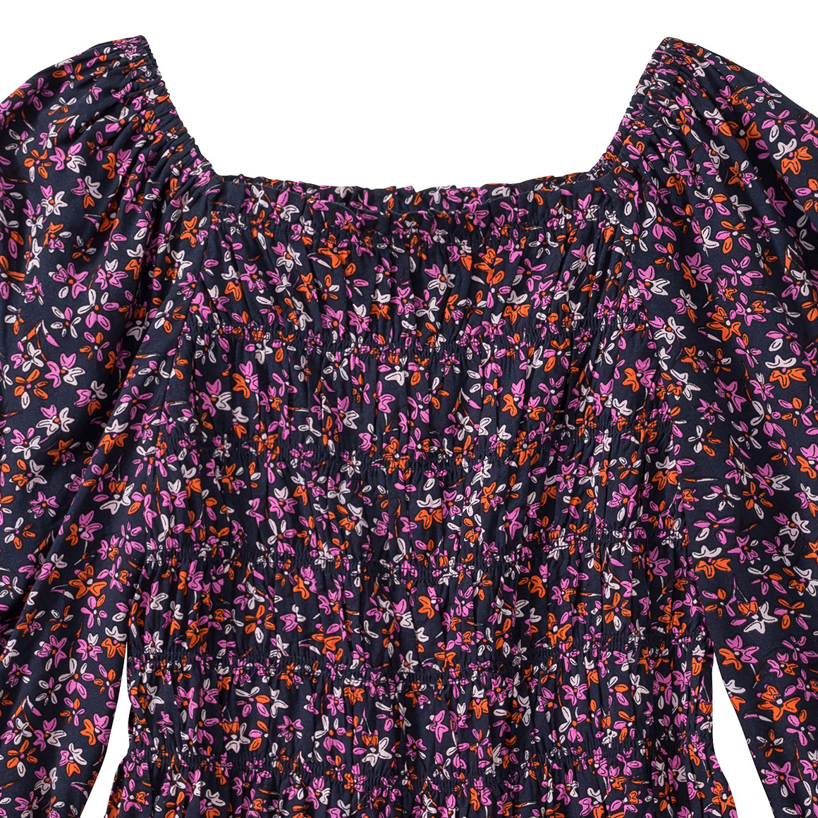 Mädchen Bluse mit Bümchen-Allover