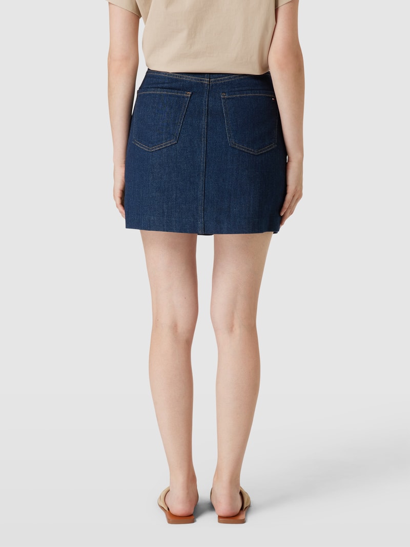 Jeansrock mit durchgehender Knopfleiste Modell 'NALA' in dunkelblau