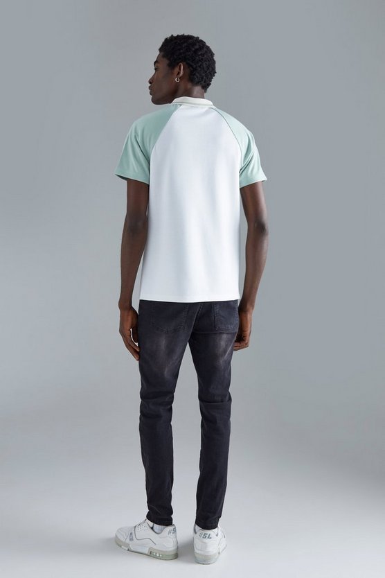 Slim-Fit Colorblock Poloshirt