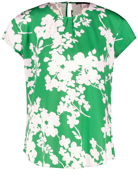 Kurzarmbluse mit Floralprint