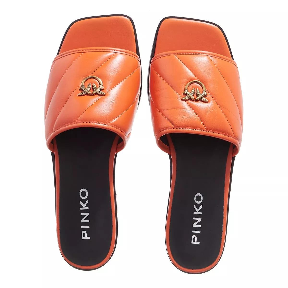 PINKO Pantoletten orange Slide
