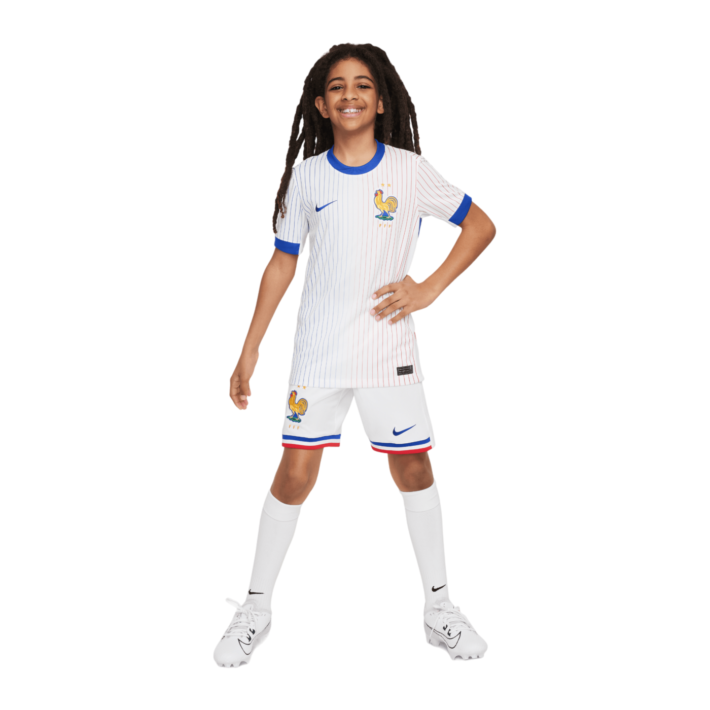 Nike Frankreich Trikot Away EM 2024 Kids Weiss F100
