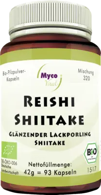REISHI SHIITAKE Pilzpulver-Kapseln Bio  93 St  Kapseln