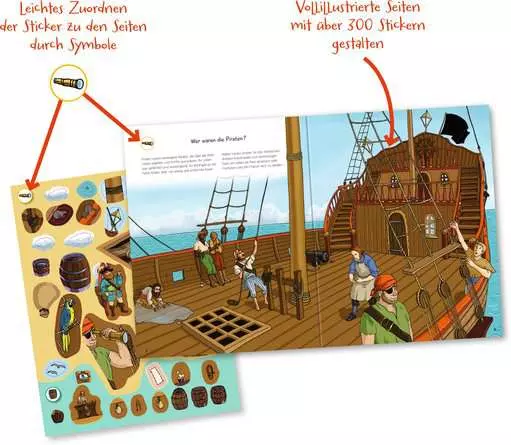 Ravensburger Wieso? Weshalb? Warum? Stickerheft: Piraten