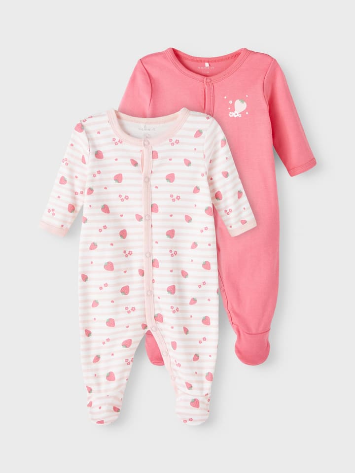 name it Schlafstrampler 2er Pack in camellia rose günstig kaufen
