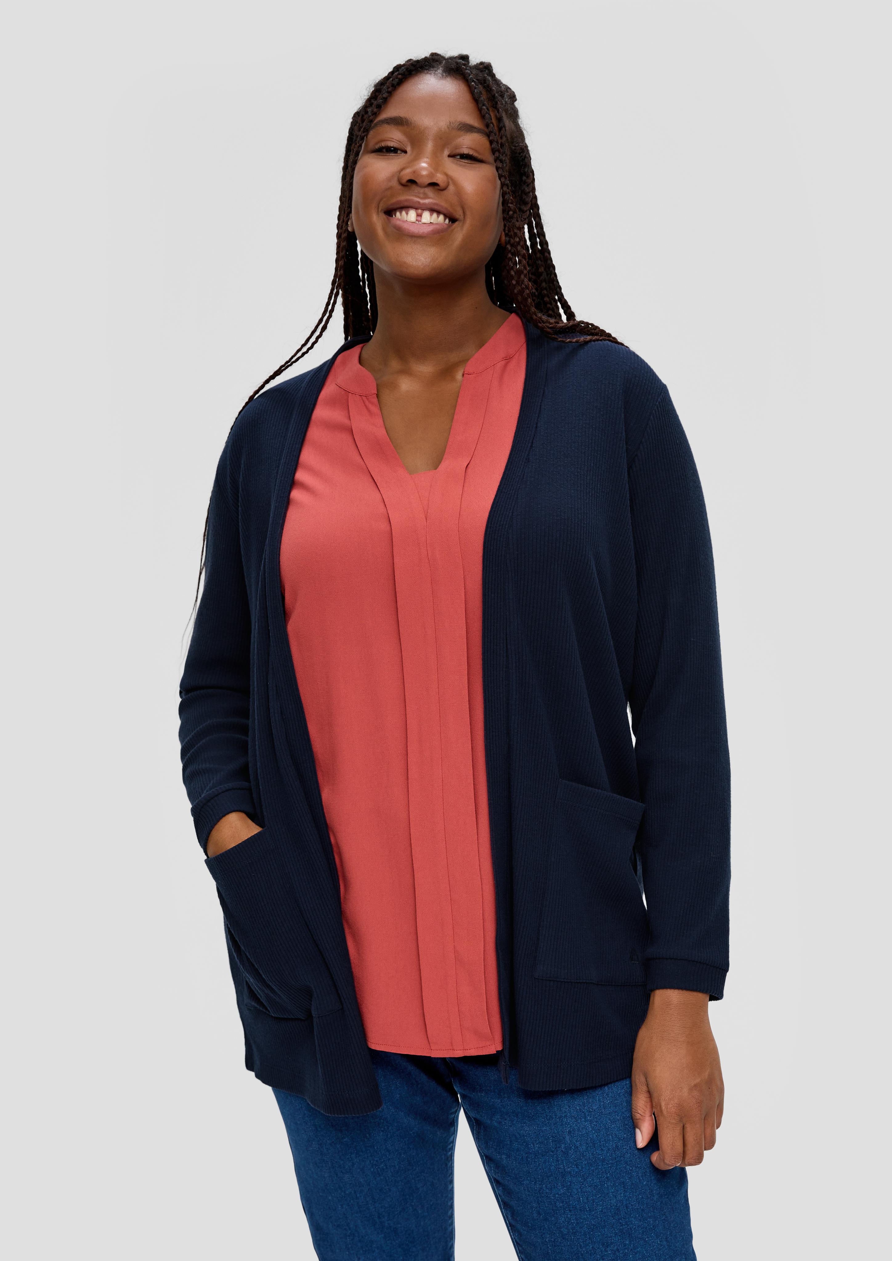 Shirtjacke mit Rippstruktur  2135944-5959