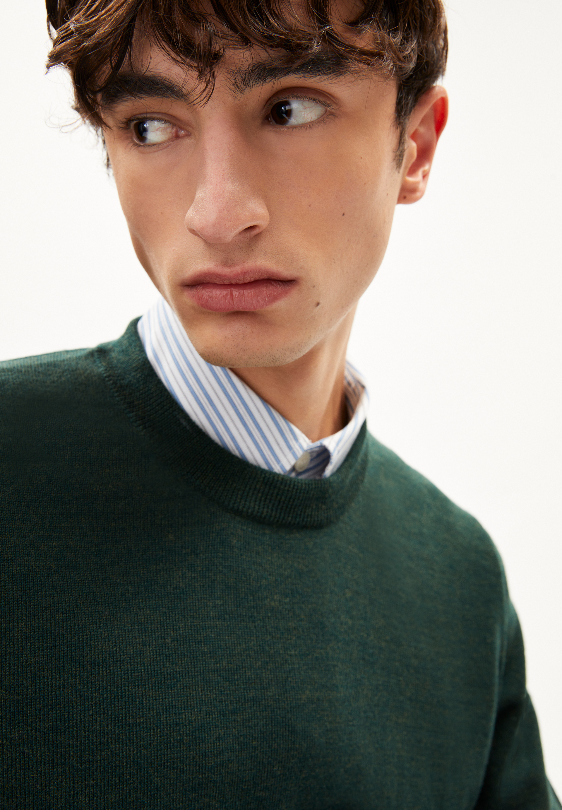 Pullover Regular Fit aus extrafeiner Merino Bio-Wolle