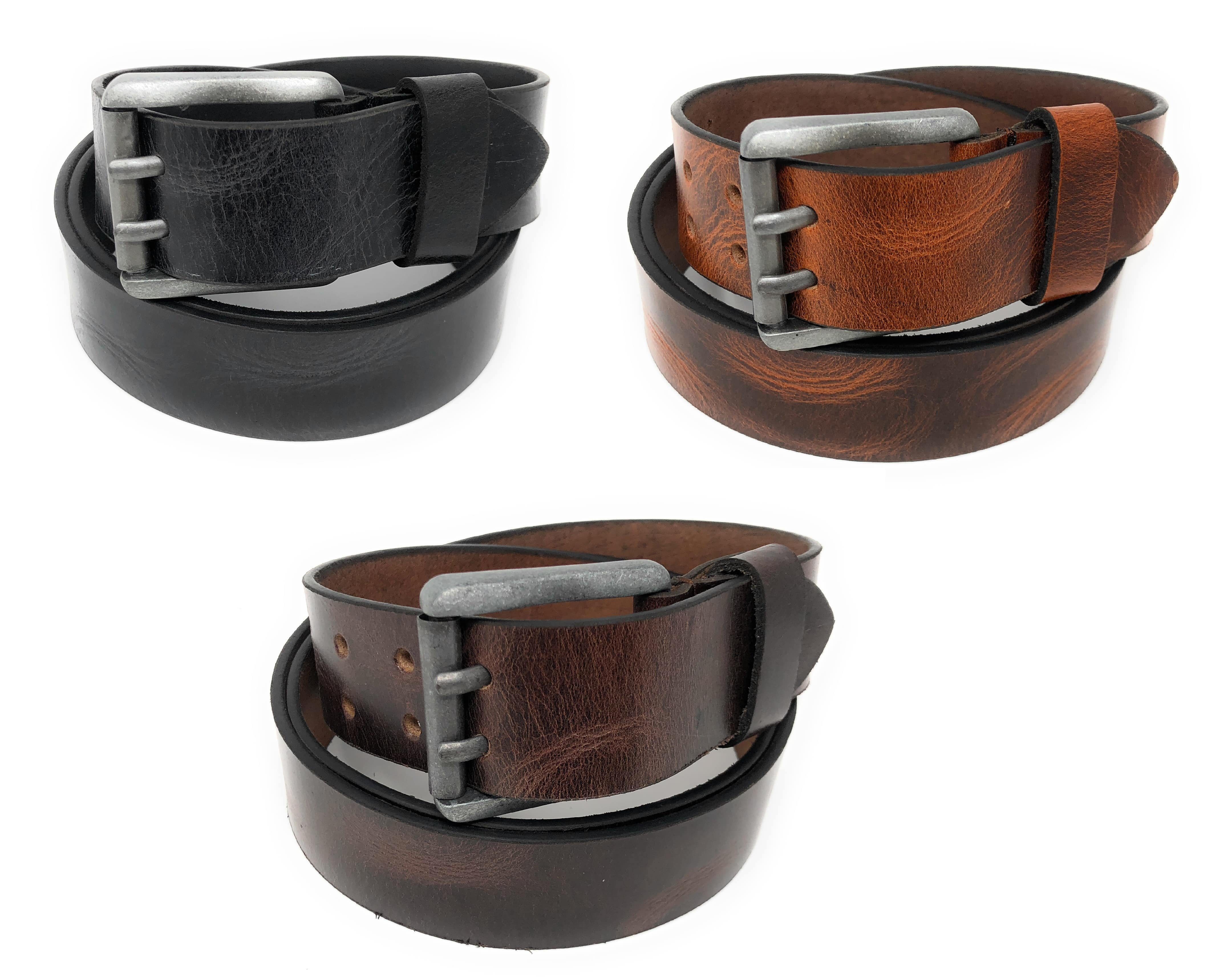 Wild Things Only !!! Ledergürtel ME-513 Vollleder, mit silberner Schnalle