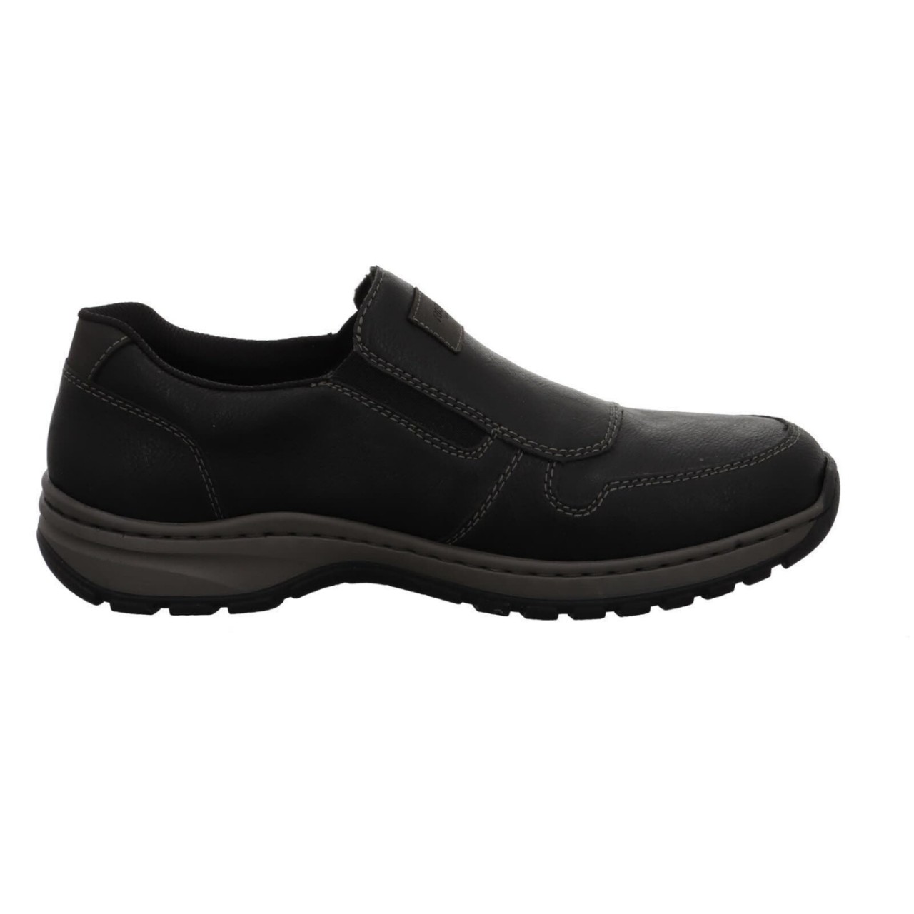 RIEKER Komfort Slipper schwarz HWK Herren Halbschuhe