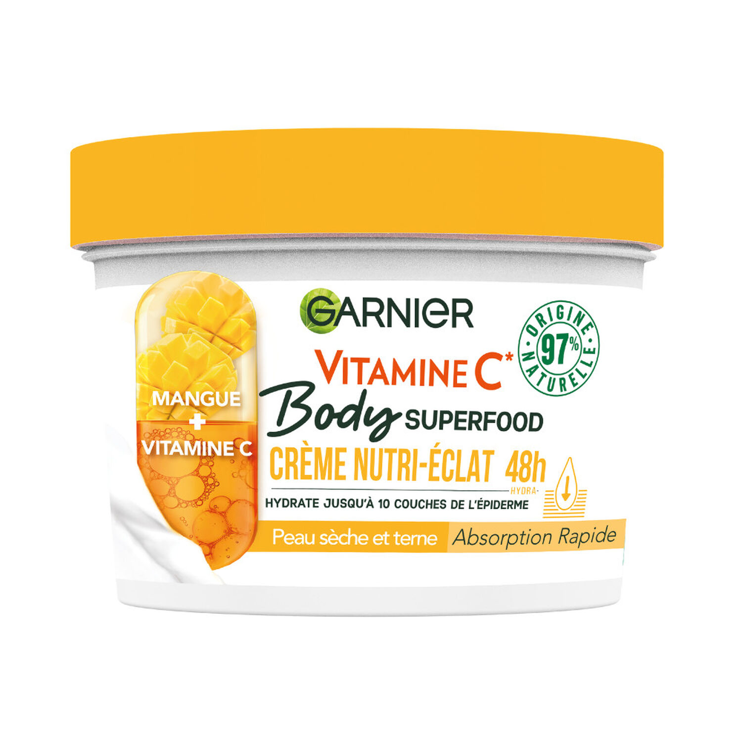 Garnier Body Superfood Crème nutri-éclat Mangue et Vitamine C