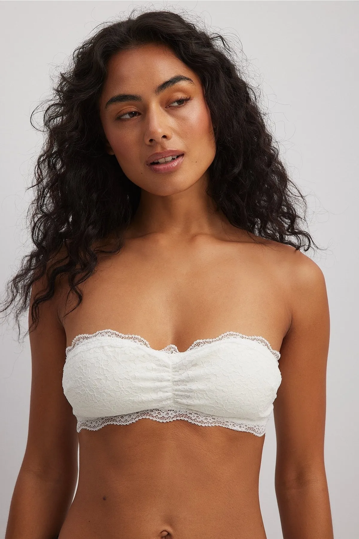 NA-KD  Bandeau-Top aus Spitze