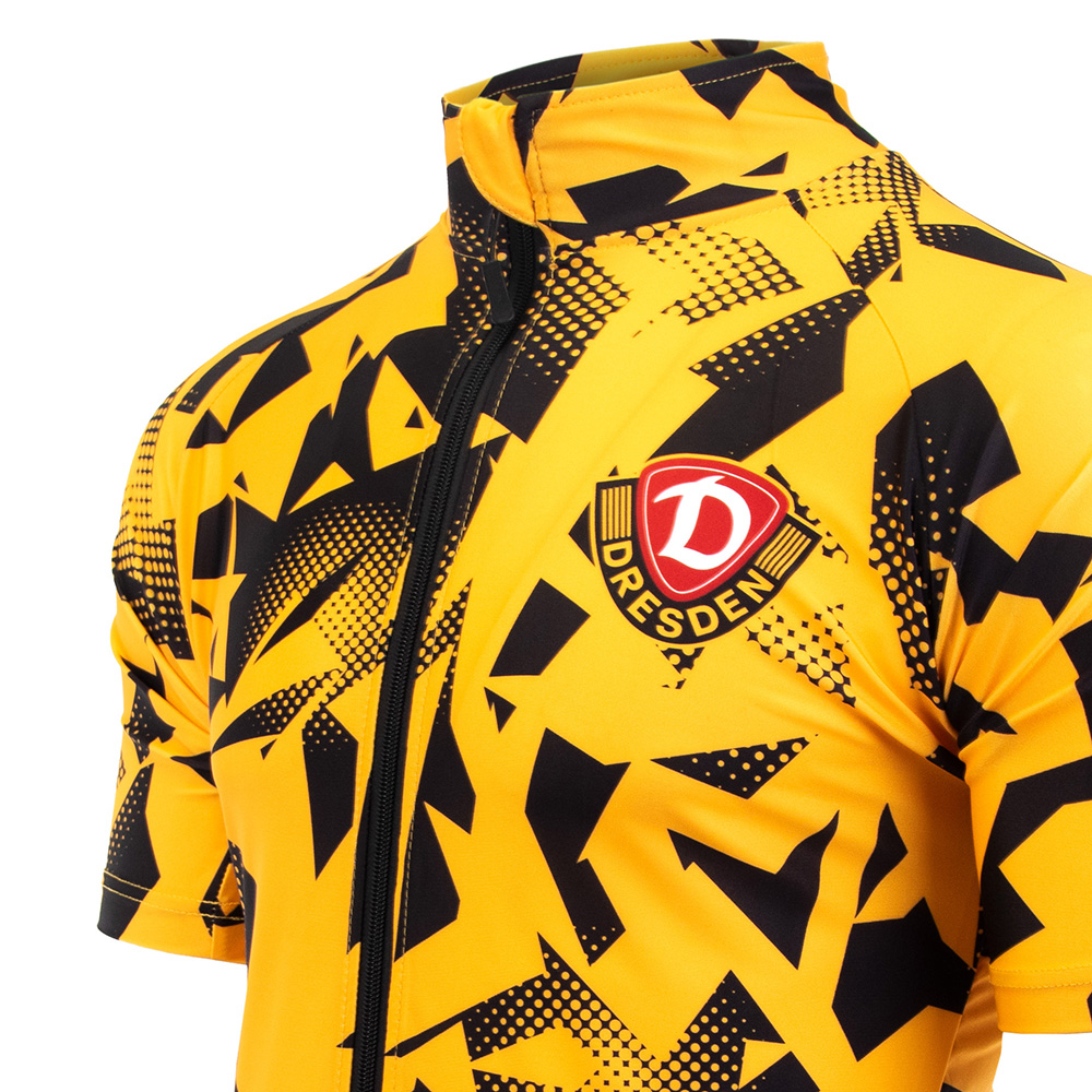 Radtrikot MUSTER schwarz-gelb