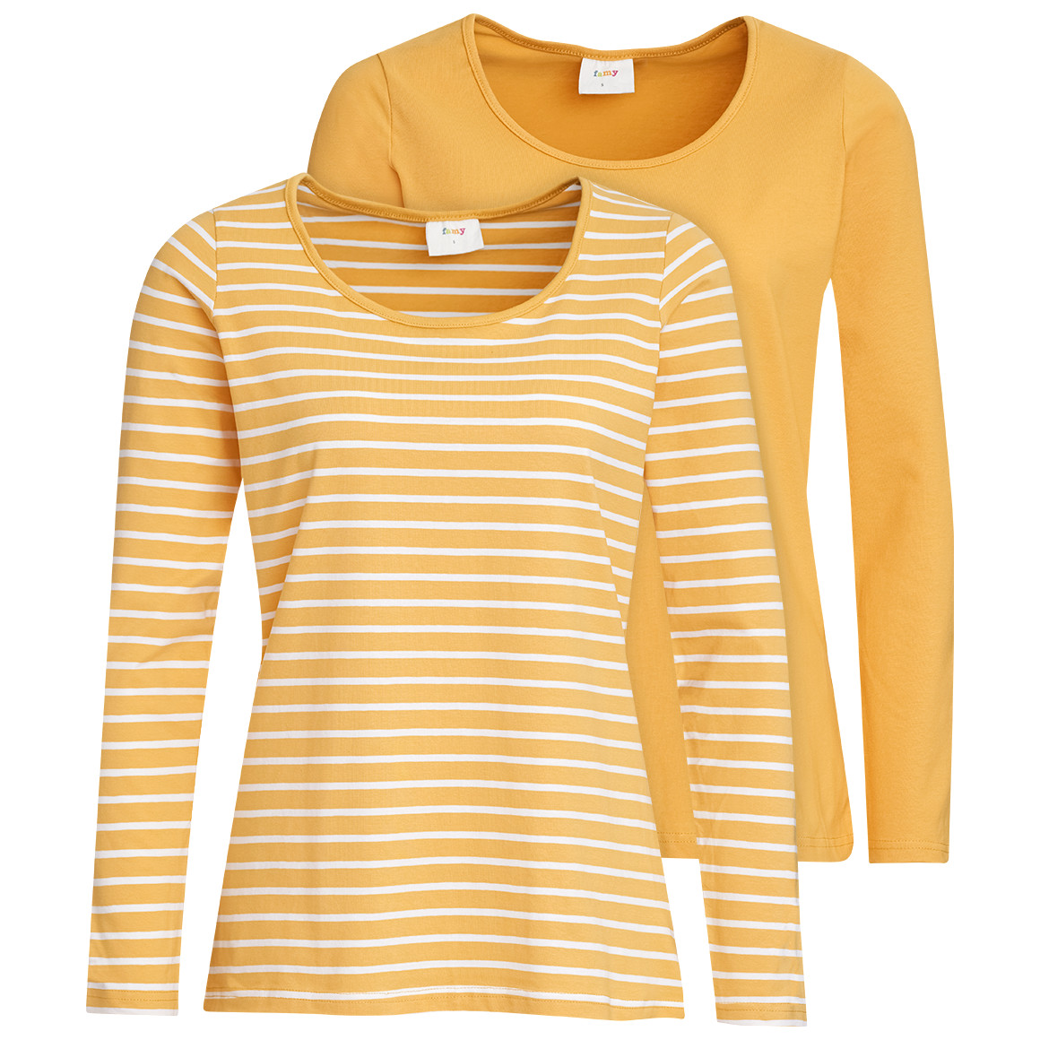 2 Damen Langarmshirts im Set