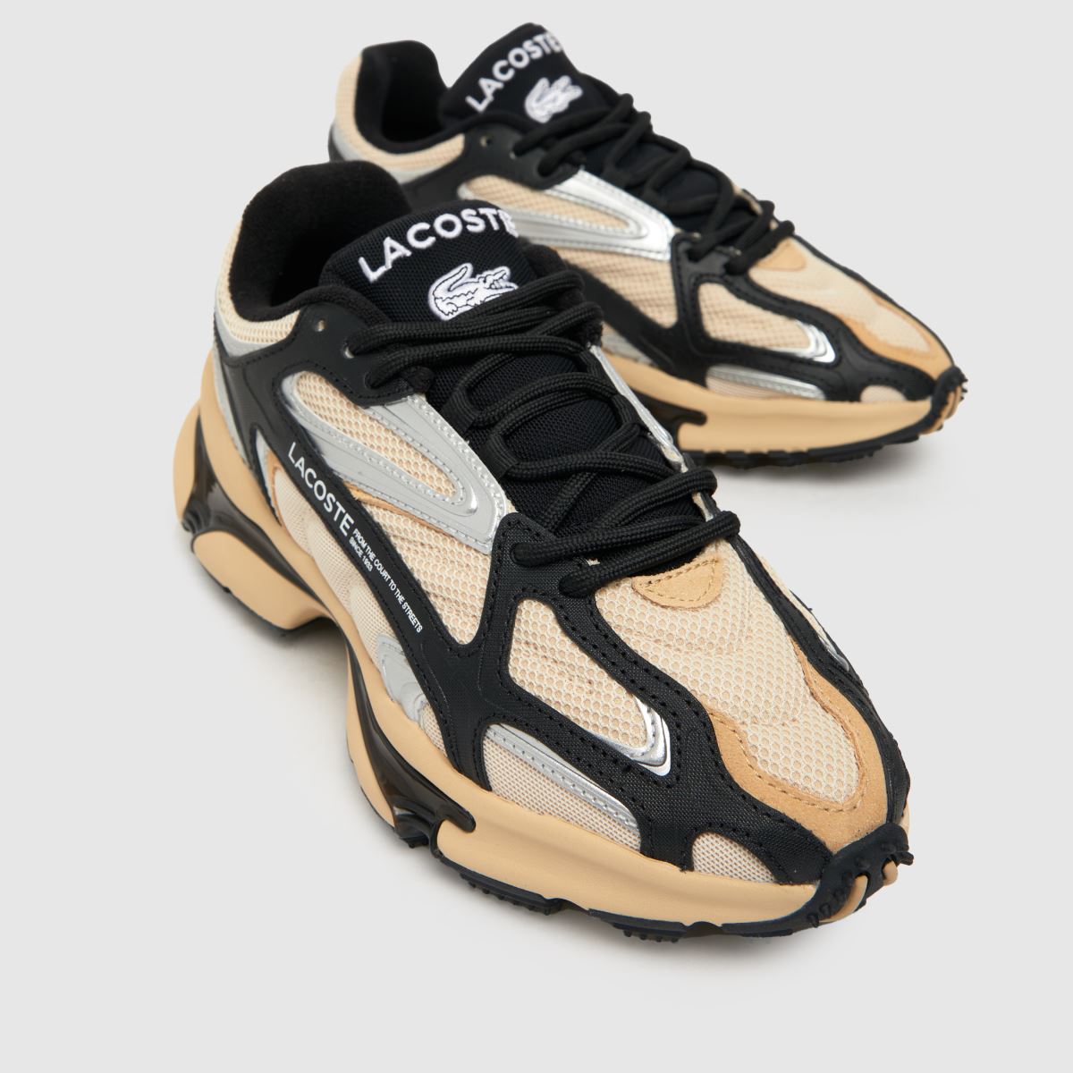 Lacoste – L003 2k24 – Beige, flerfärgade träningsskor