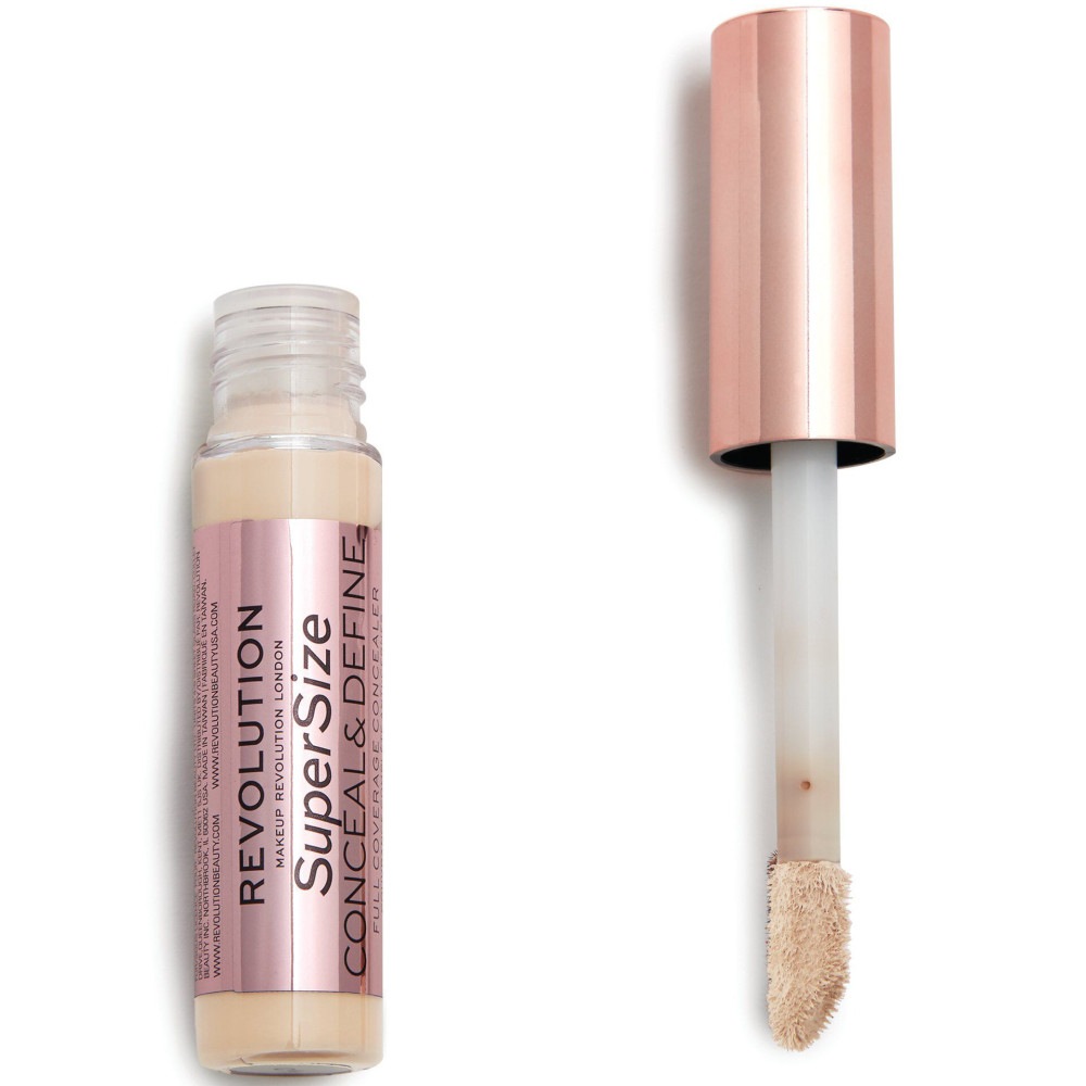 Correcteur Conceal & Define de Makeup Revolution, format XXL