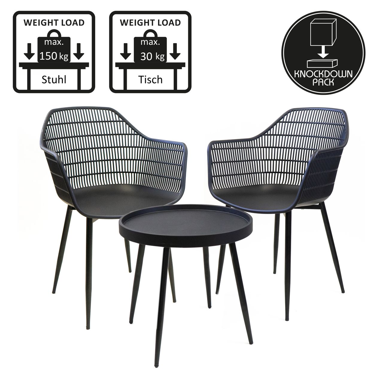 NOOR Living Stilvolle Outdoor-Sitzgruppe