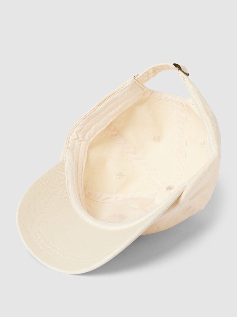 Basecap mit Label-Motiv-Stitching Modell 'Celestial Sun' in offwhite