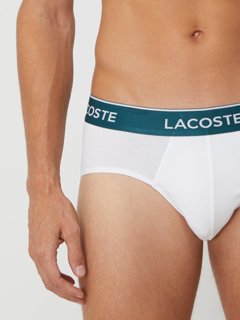 Slip mit Stretch-Anteil im 3er-Pack in weiß