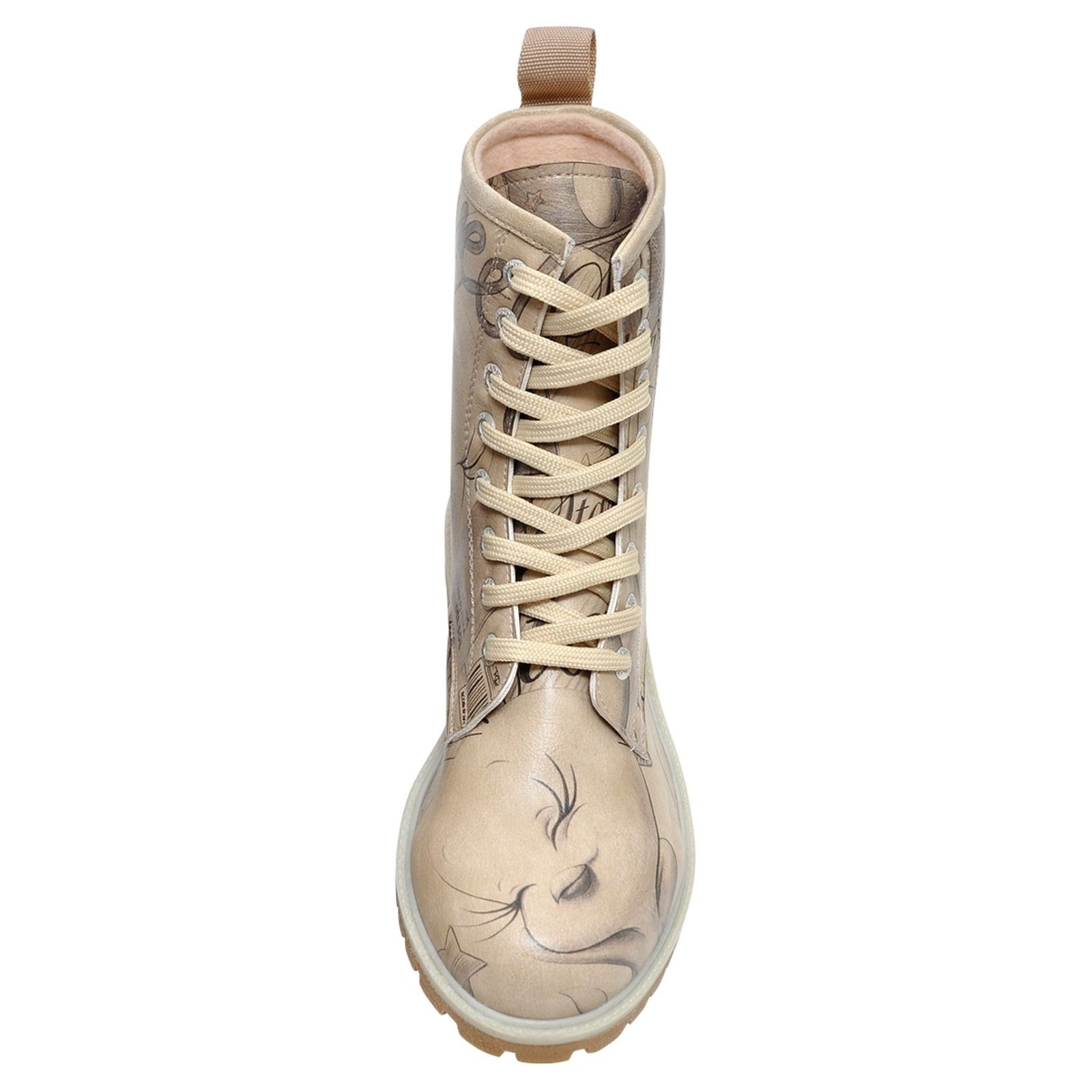 DOGO Tweety Sketch Schnürboots Vegan