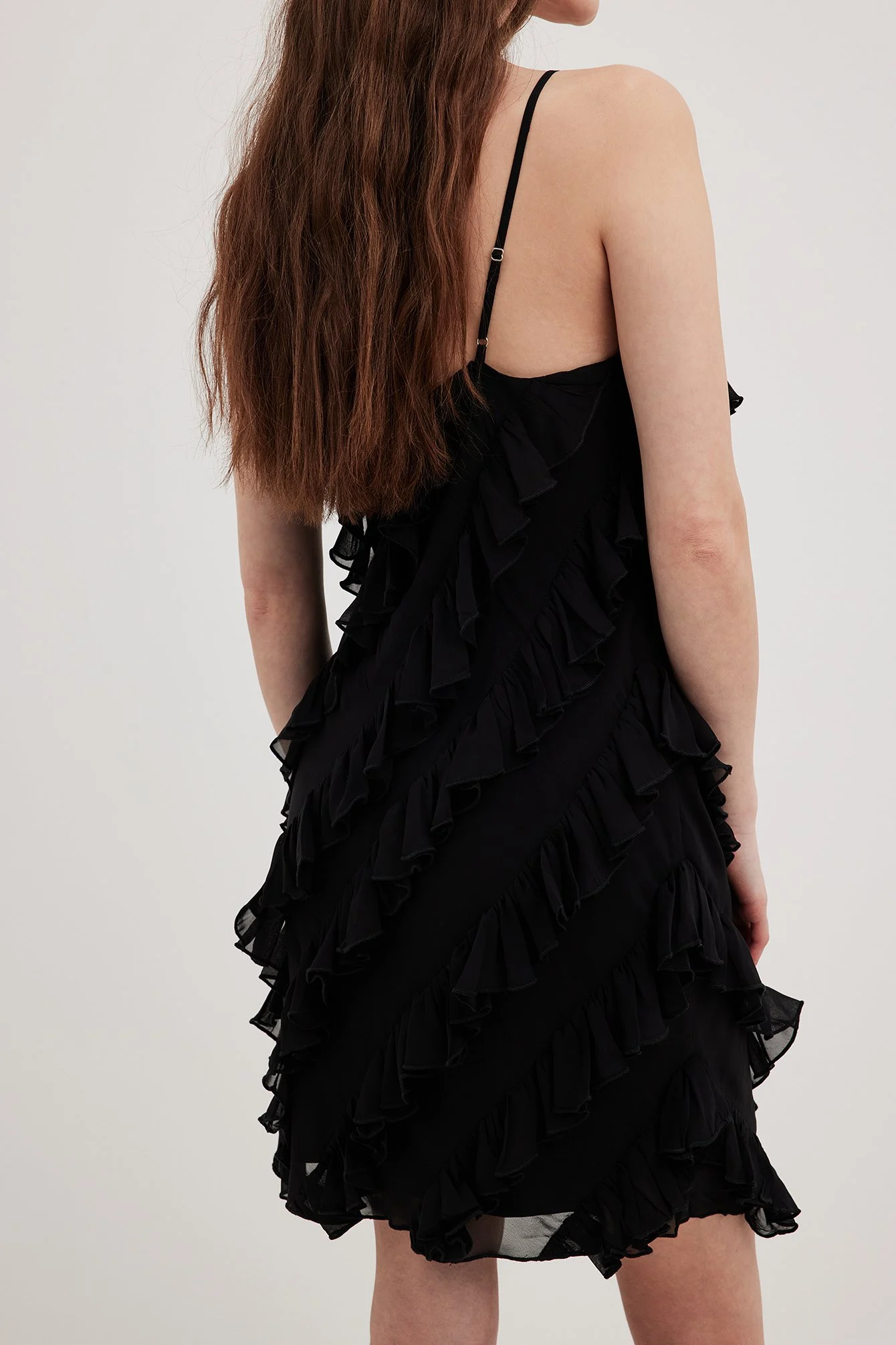 Minikleid mit Allover-Rüschen