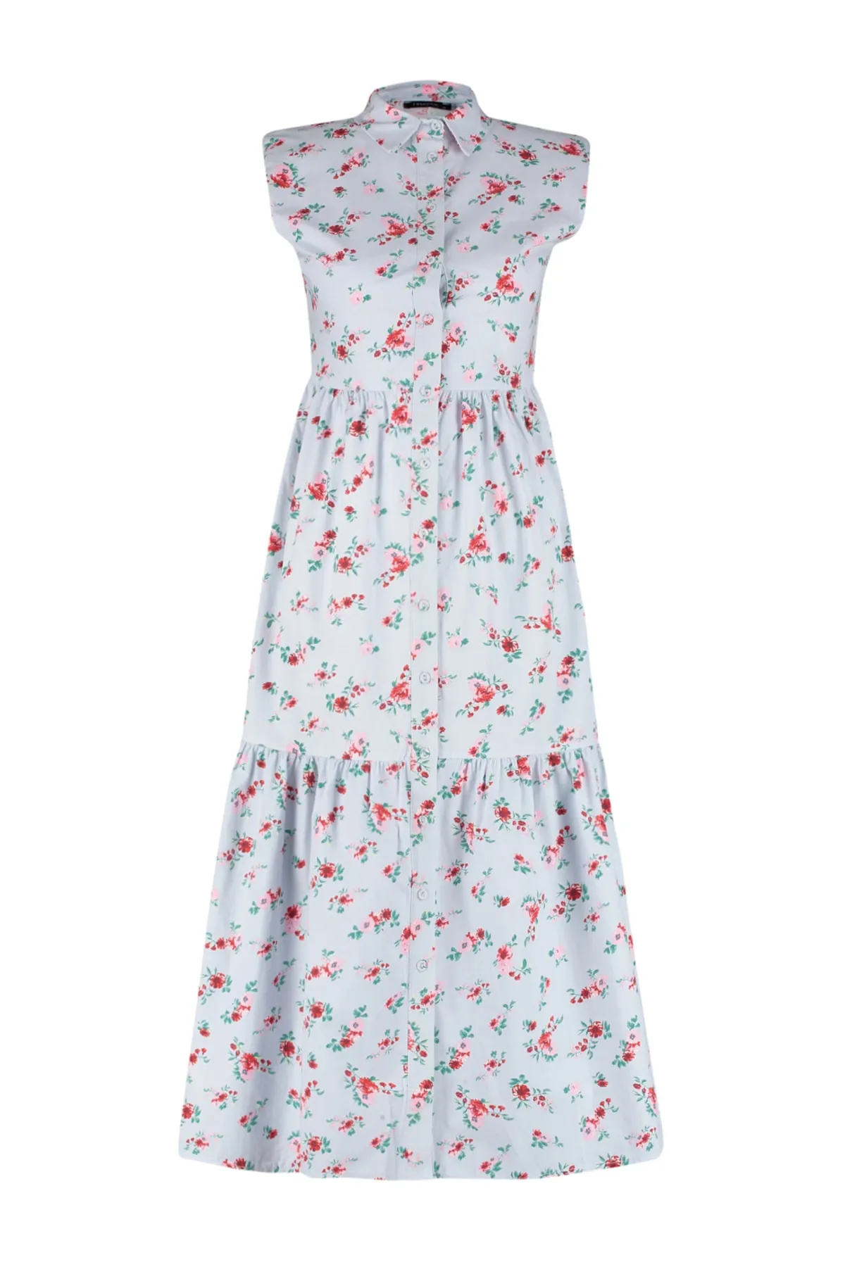 Trendyol Collection  Blaues gewebtes Hemd-Webkleid TWOSS23EL02131