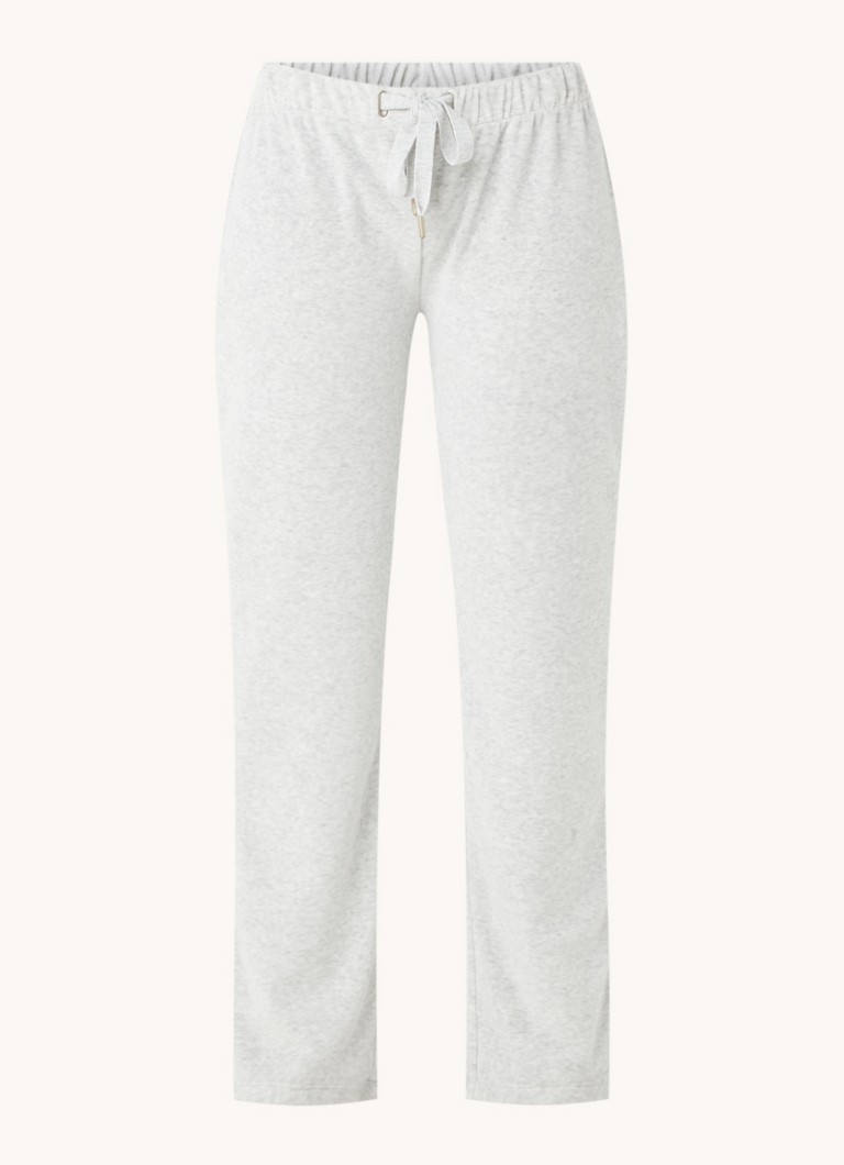 pantaloni de casă cu talie înaltă și croială dreaptă