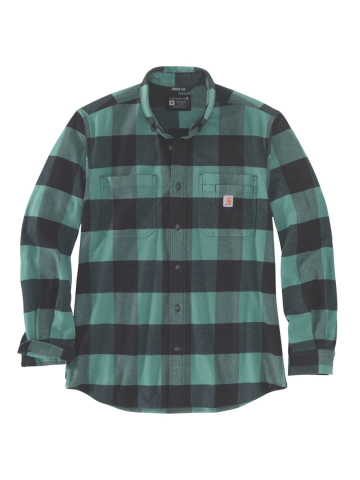 CARHARTT  Flanellhemd in grün schwarz günstig kaufen