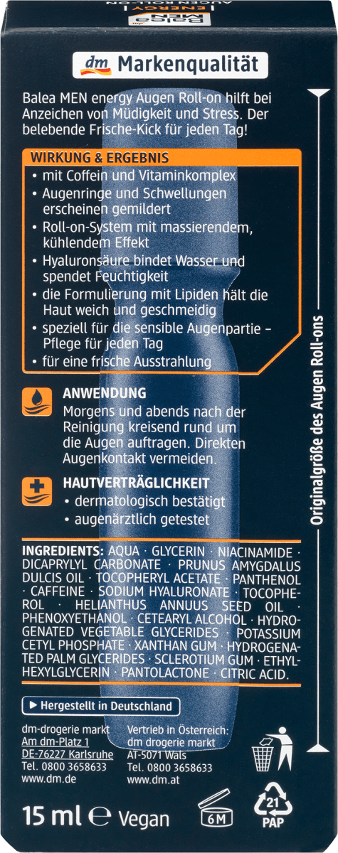 Augen Roll-on Energy, 15 ml