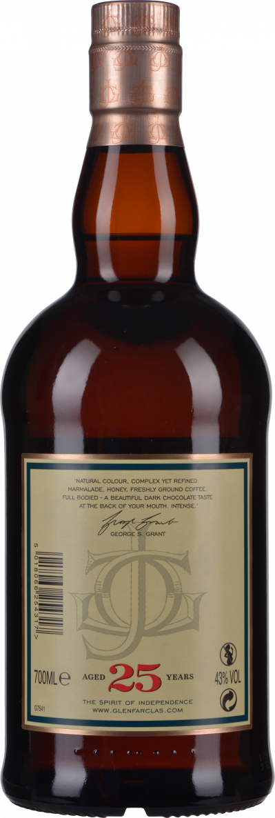 Glenfarclas Scotch Whisky Single Malt 25 YO 0,7 Liter in Tube