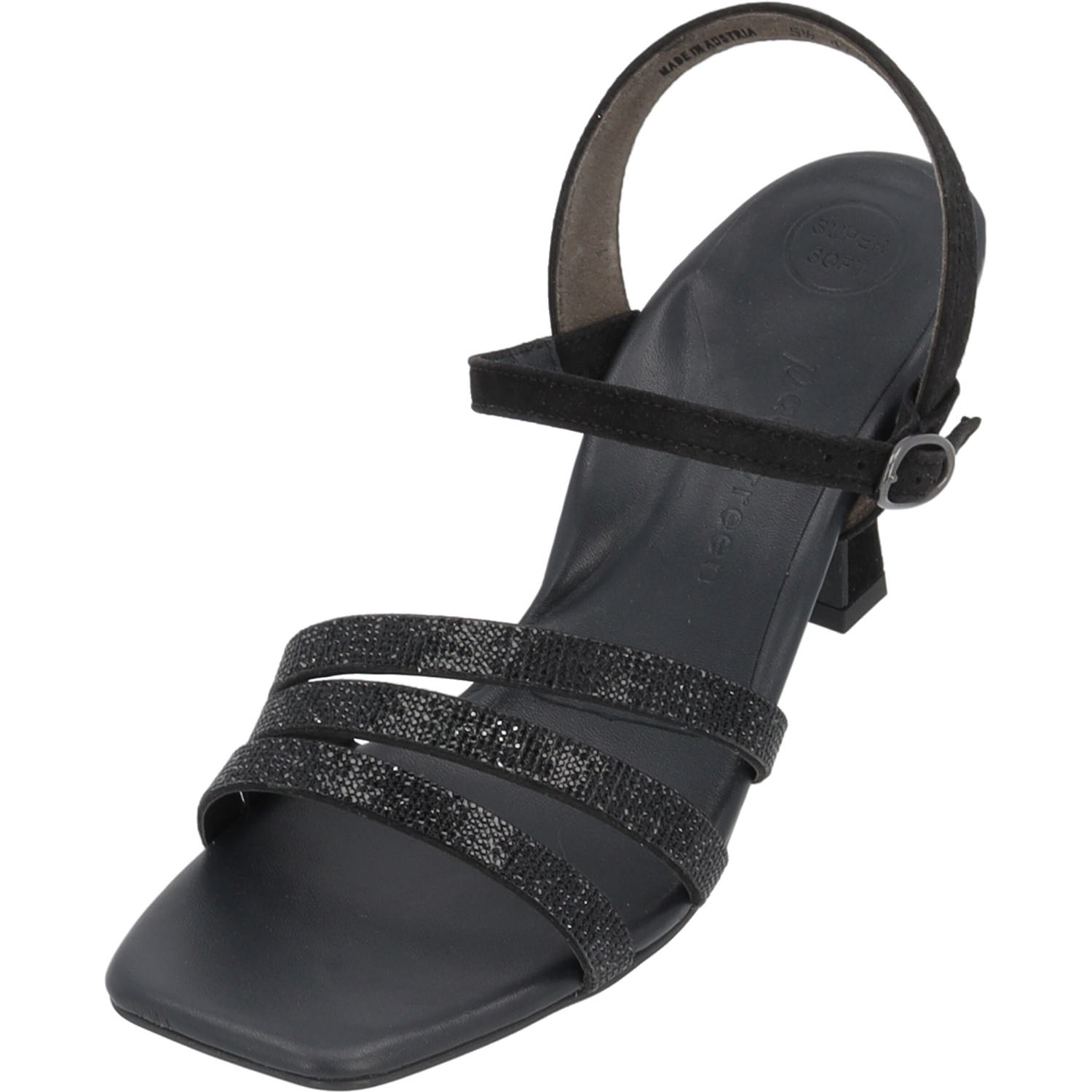 Paul Green 6058, Plateau-Sandaletten, Damen, black