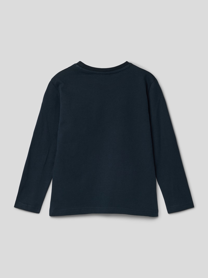 Longsleeve mit Motiv-Print in marineblau