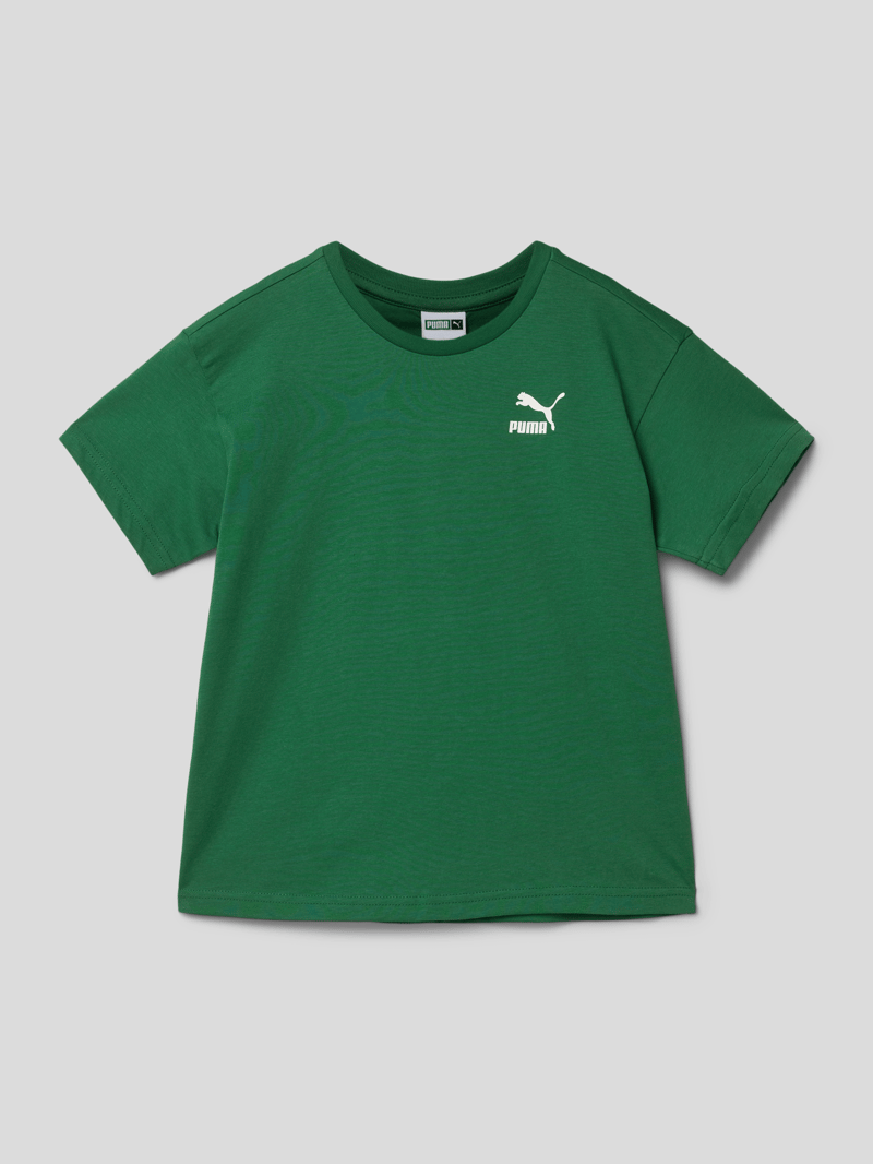 T-Shirt mit Logo-Print Modell 'CLASSICS' in grün