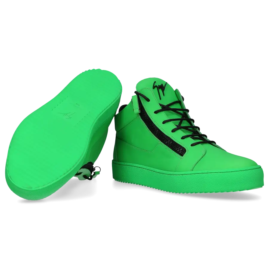 Giuseppe Zanotti - Sneaker high KRISS Kalbsleder - grün