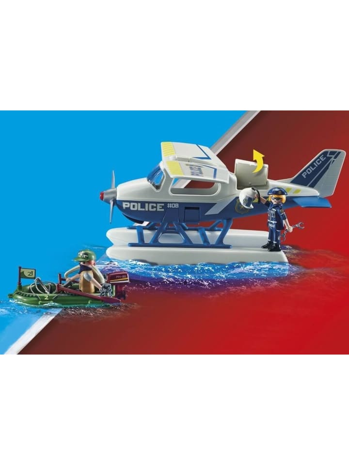 Playmobil Polizei-Wasserflugzeug: Schmuggler-Verfolgung in Mehrfarbig ab 5 Jahre günstig kaufen onesize