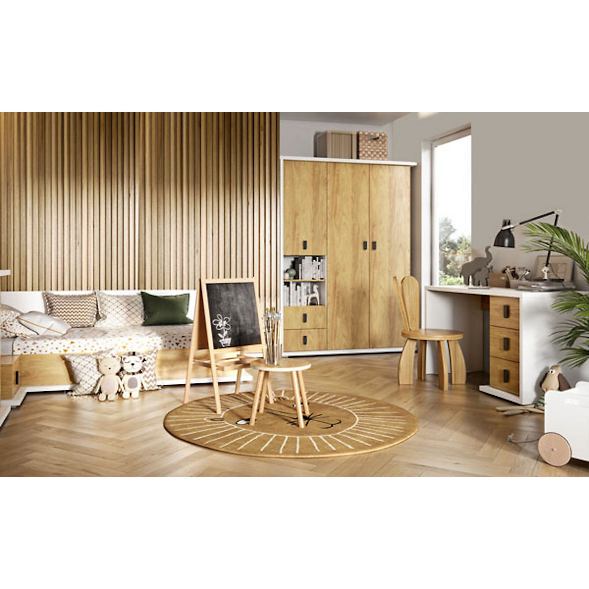 Jugendzimmer-Set Simi 4-teilig inkl. Matratze