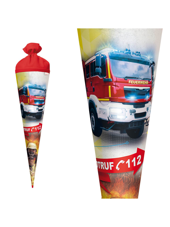 ROTH Set Schultüte groß Feuerwehr 70 cm mit Schleife in Bunt günstig kaufen onesize