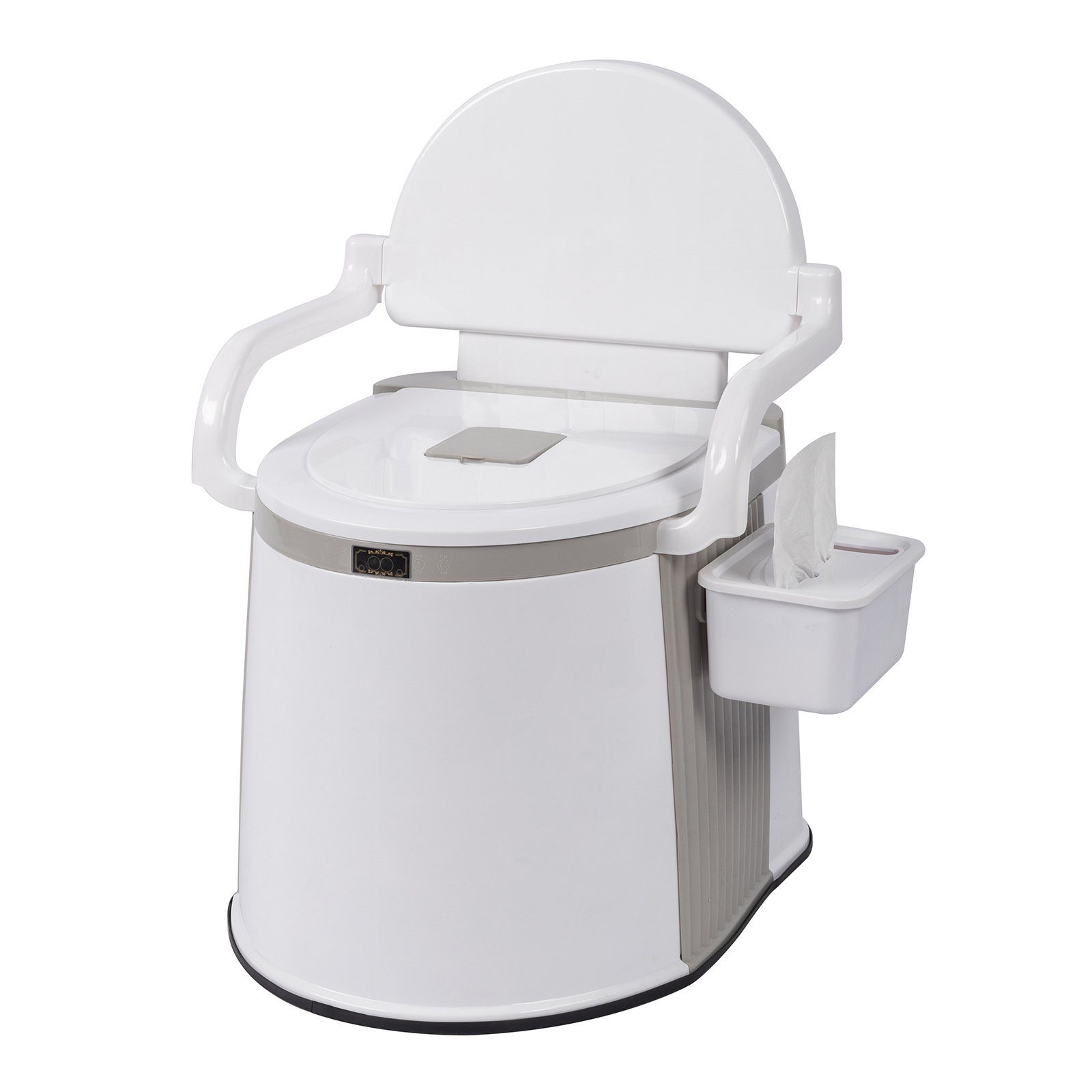 FCH Campingtoilette Tragbare mit Sitz, Deckel, Papierhandtuchbox, Camping