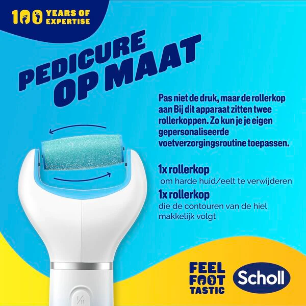 Dr. Scholl's Velvet Smooth sähköinen jalkaviila, sininen