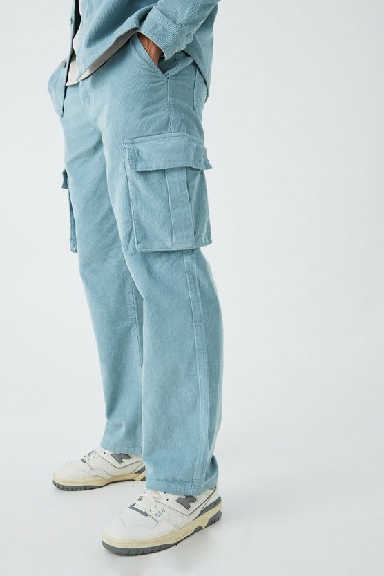 Lockere Cord-Cargohose