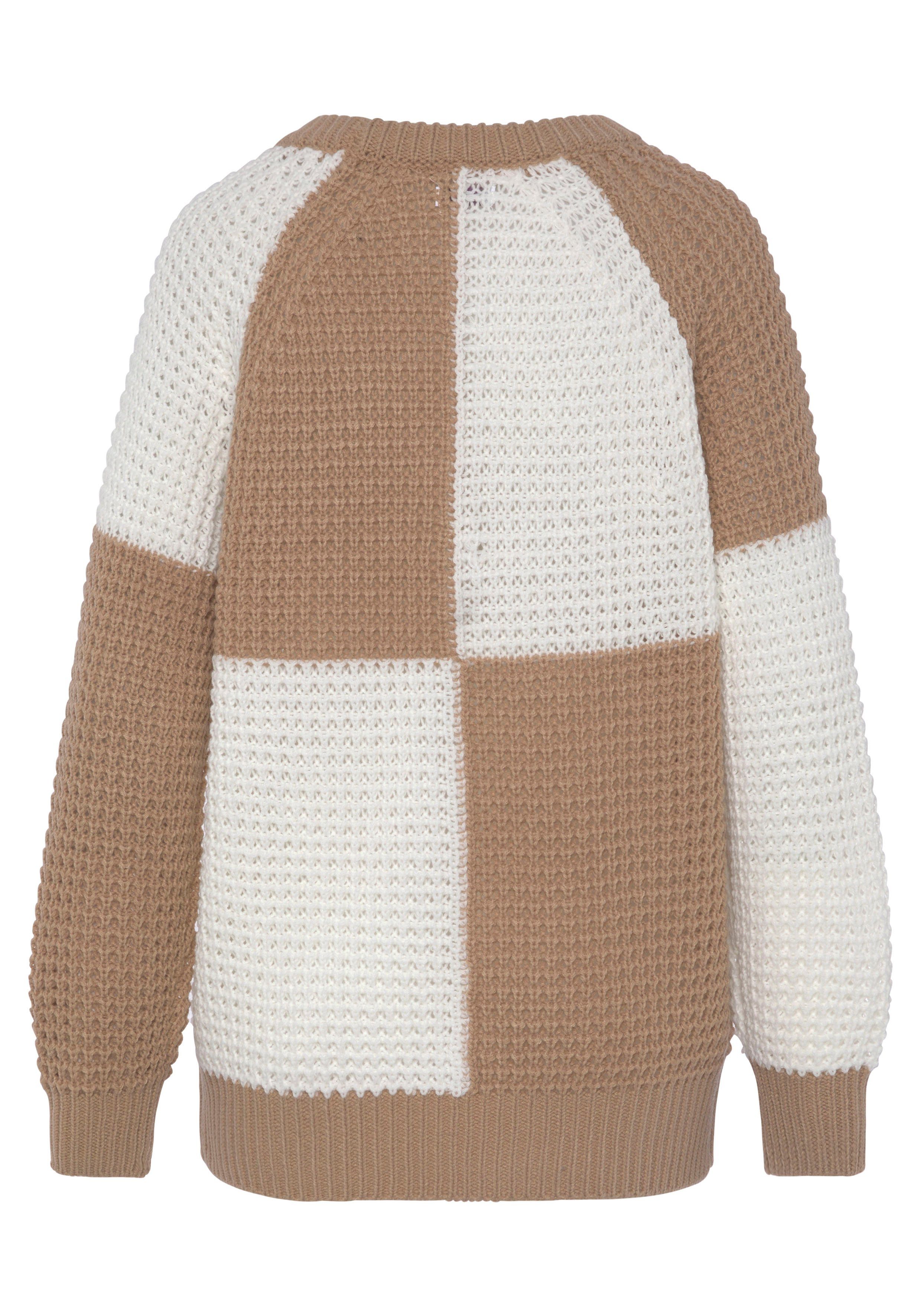 Vivance Strickpullover mit offener Struktur