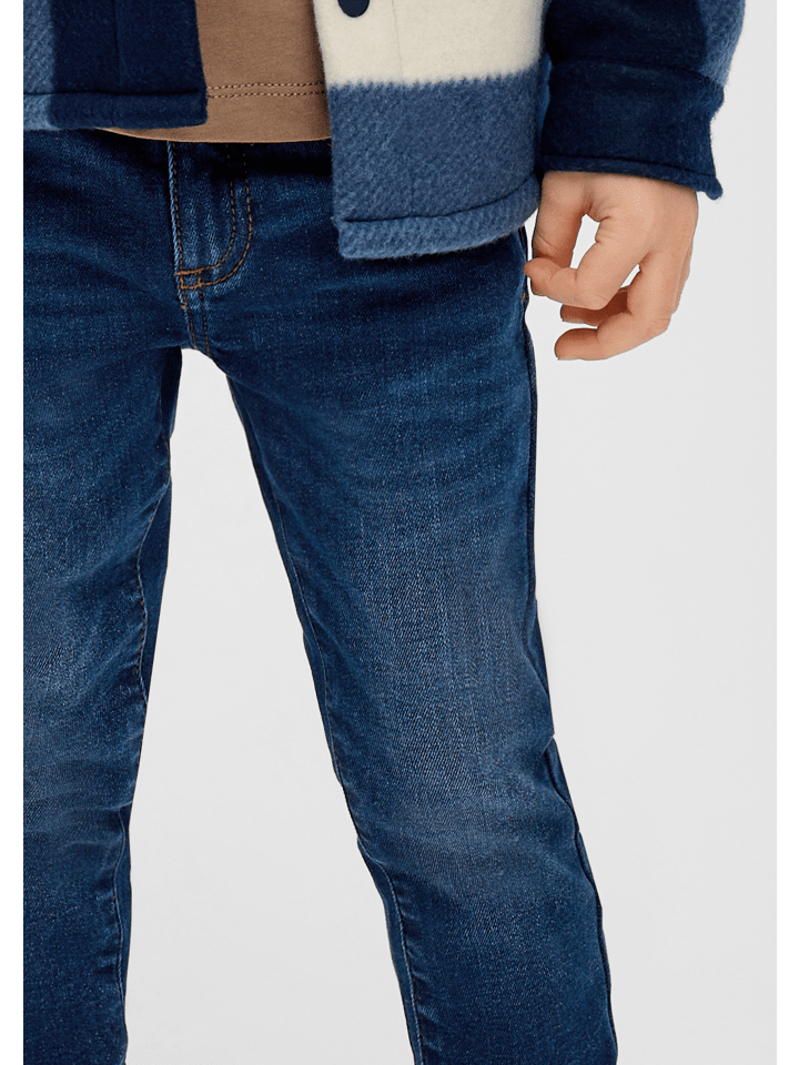 s.Oliver Jeans-Hose lang in Blau günstig kaufen