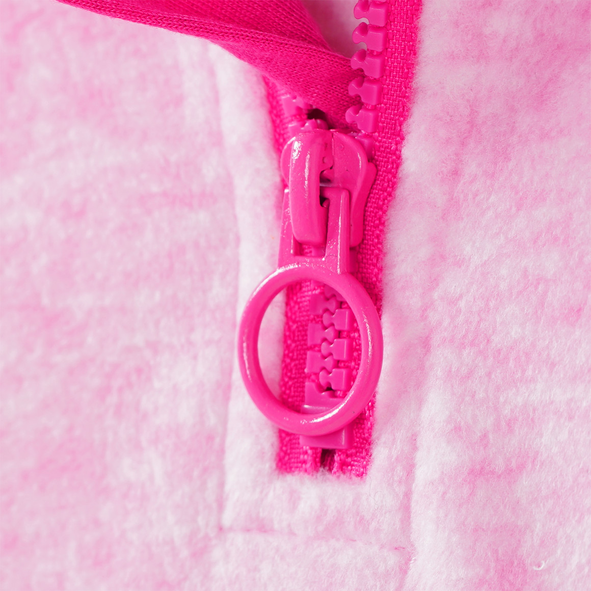 Mädchen Fleeceshirt in Melange-Optik