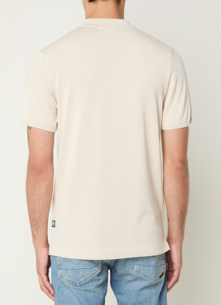 G-Star RAW Fine-knit regular fit polo with logo embroidery