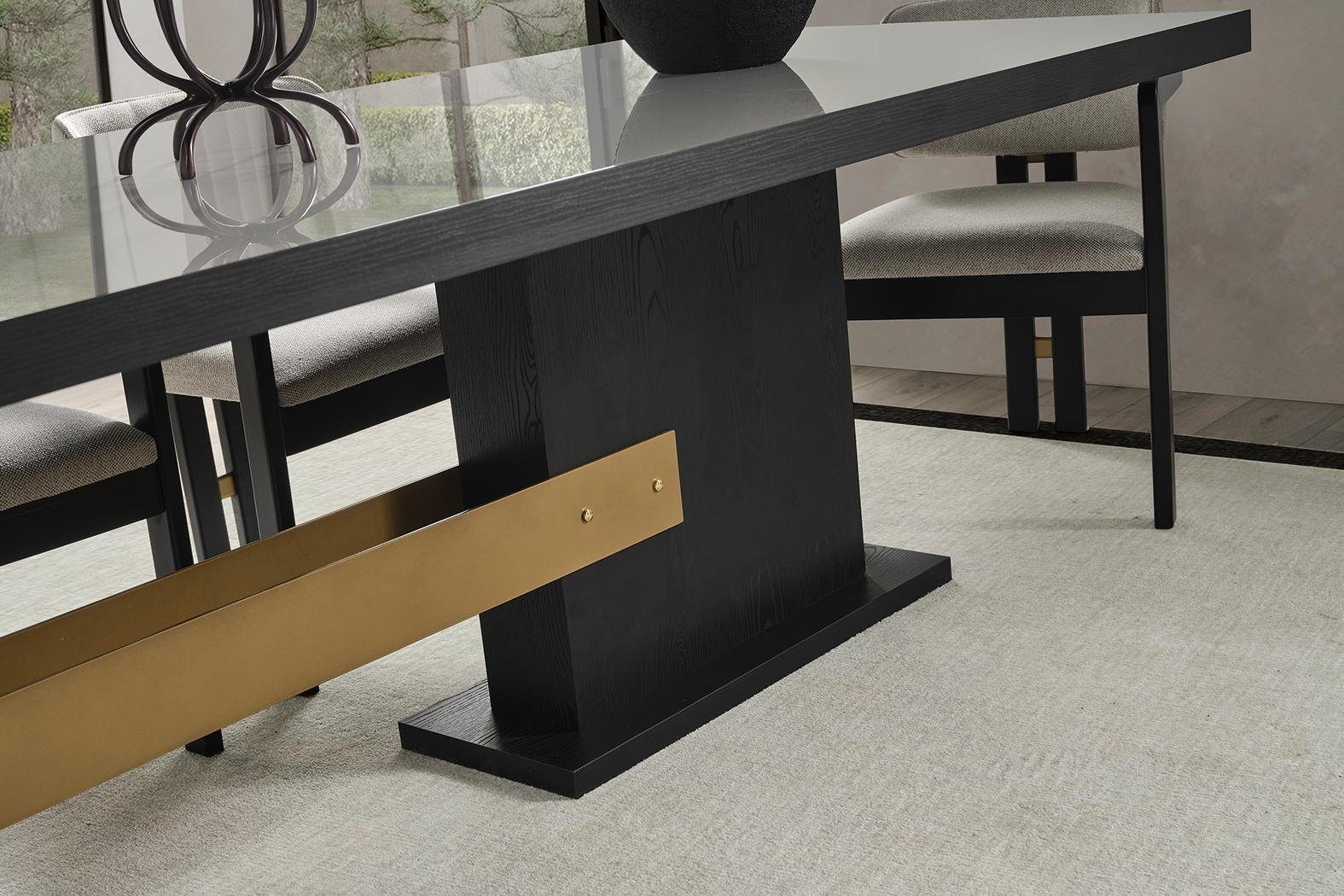 JVmoebel Esszimmer-Set Designer Essgruppe Luxus Garnitur Esstisch 8x Stühle Esszimmer Möbel, (9-St., Esstisch, 8x Stühle), Made in Europa