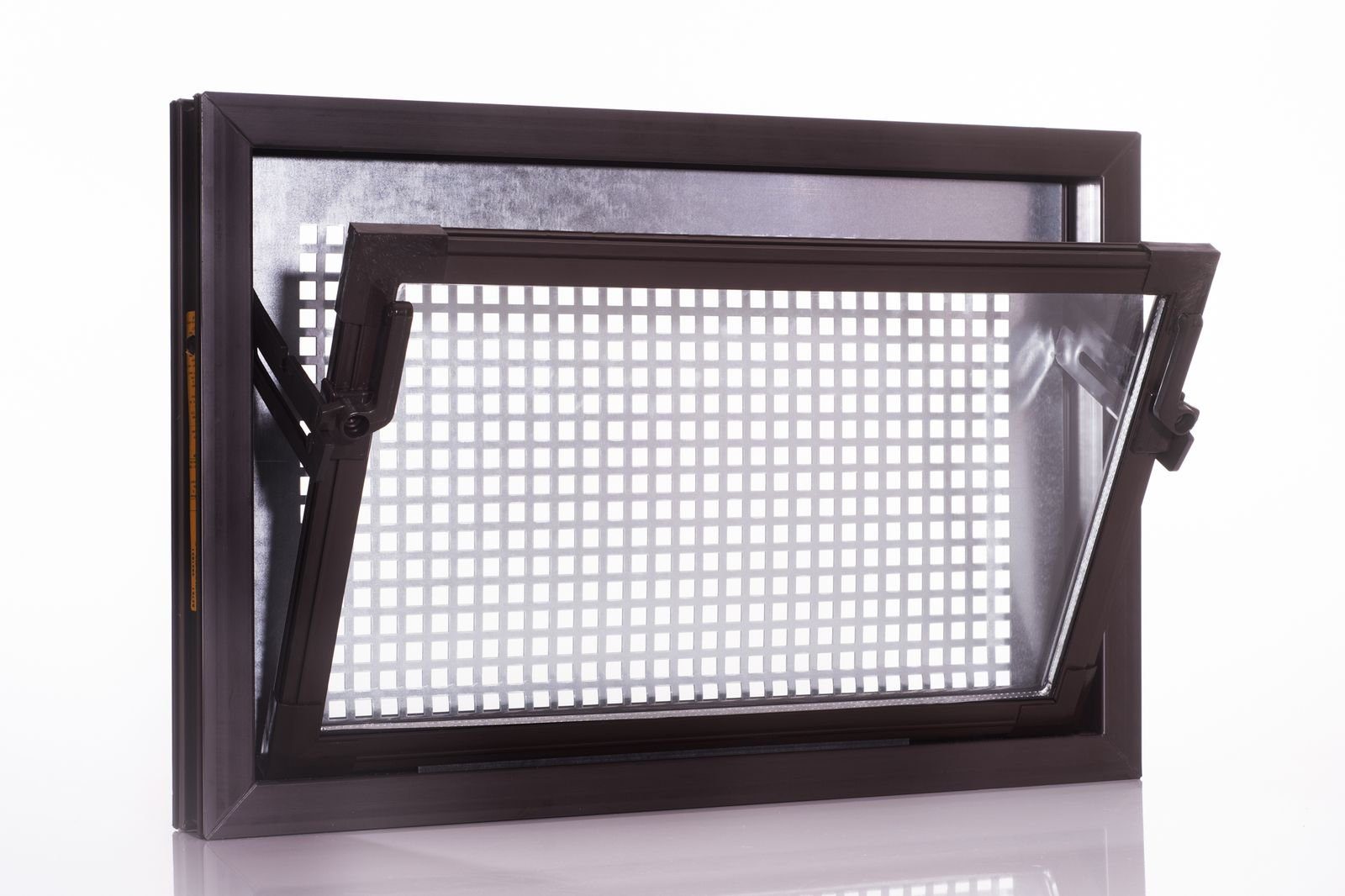 ACO Severin Ahlmann GmbH & Co. KG Kellerfenster ACO 60x50cm Nebenraumfenster braun Isofenster + Schutzgitter Kellerfenster Fenster, inkl. Schutzgitter mit einfacher Montage