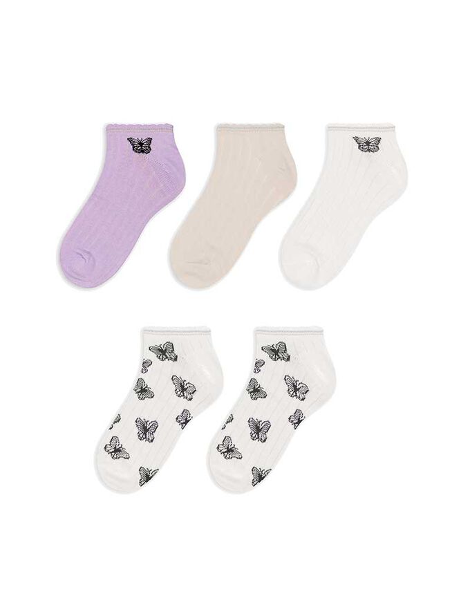 Sneakersocken - 5er-Pack