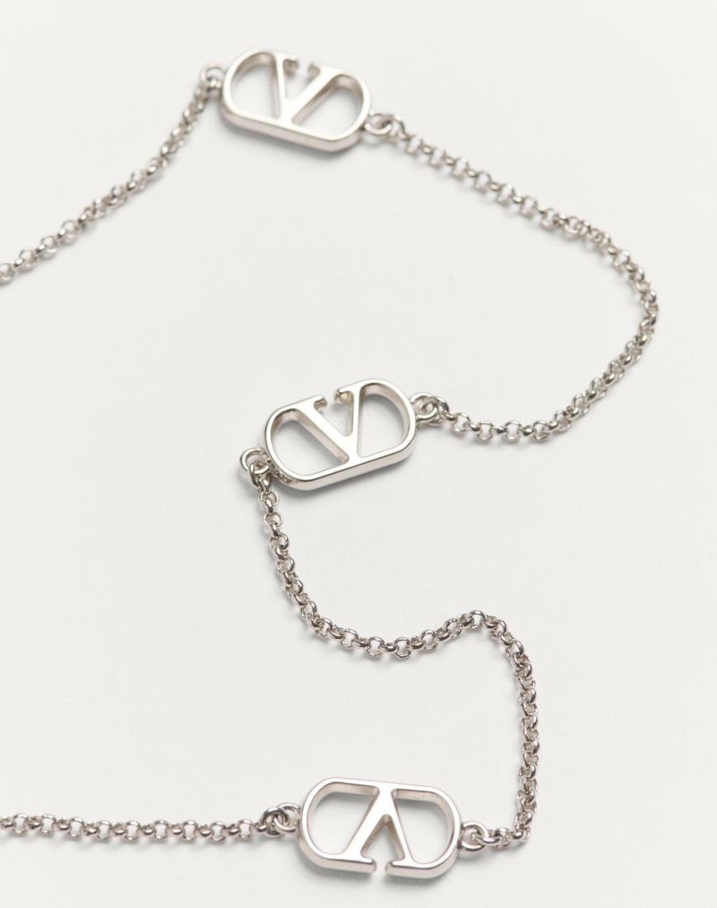Colar exclusivo VLogo em metal e pérolas Swarovski®
