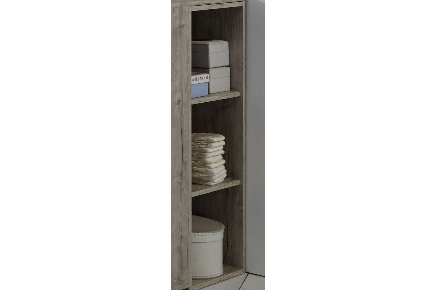 möbel-direkt.de Babyzimmer-Komplettset Bente, (Komplett Set, 6-St., Kleiderschrank, Babybett, Umbauseiten, Wickelkommode, Regale), Made in Germany, haptische und pflegeleichte Oberfläche