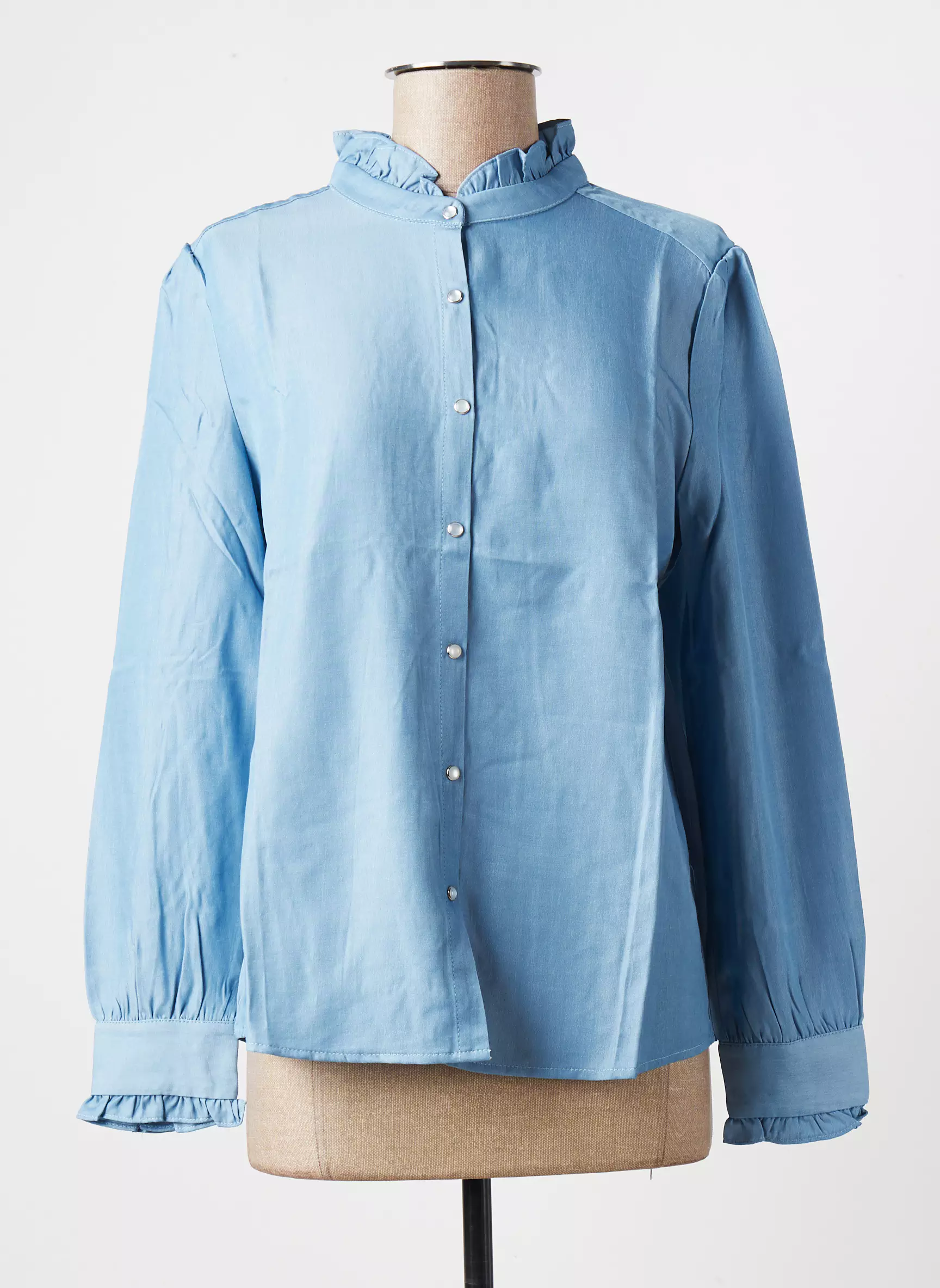 Y Coo Chemisiers Femme couleur bleu